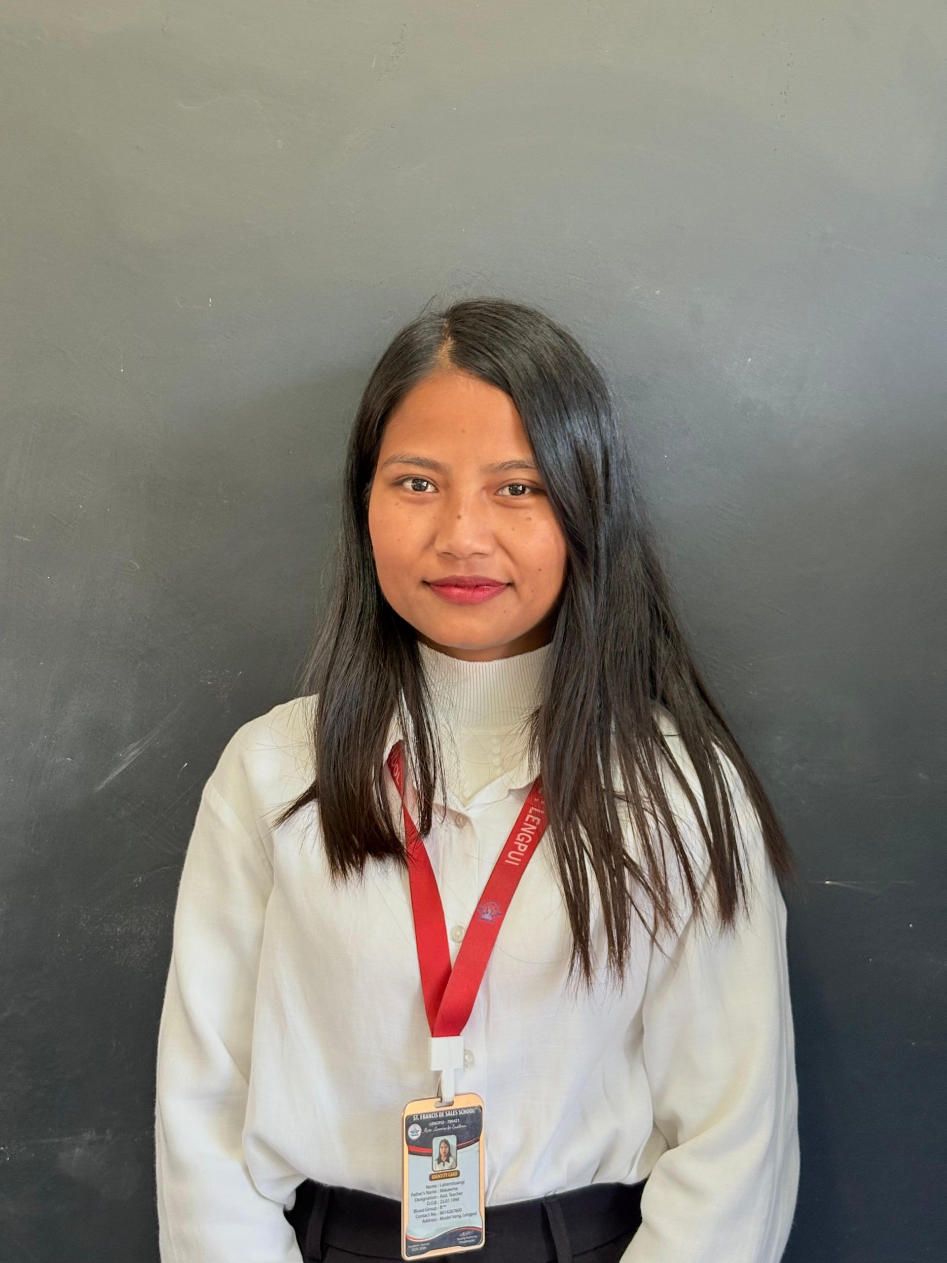 MISS TLUANGI, CLASS TEACHER OF CLASS-I